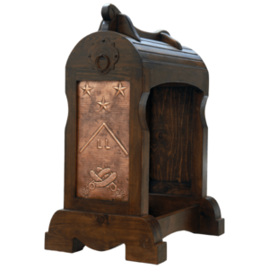 Exclusive Rio Grande Saddle Stand 05-03 – Handcrafted Western Furniture – Rustic Design for Saddle Display