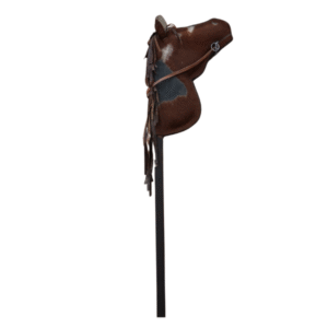 Western Stick Horse with Cowhide