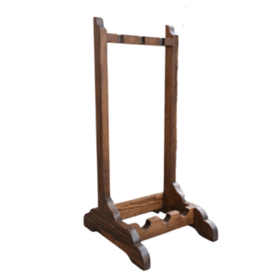Wooden Polo Mallet Rack – Holds 4 Mallets