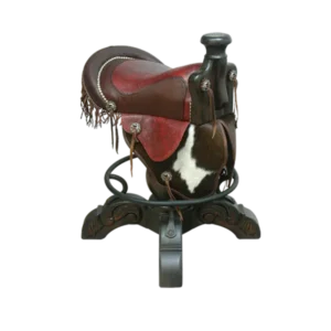 Bar Stool with Custom Cowboy Saddle