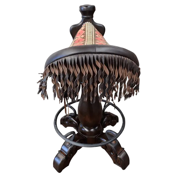 Handcrafted Southwestern Saddle Bar Stool