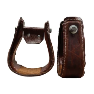 Rustic cowboy stirrups with authentic western style